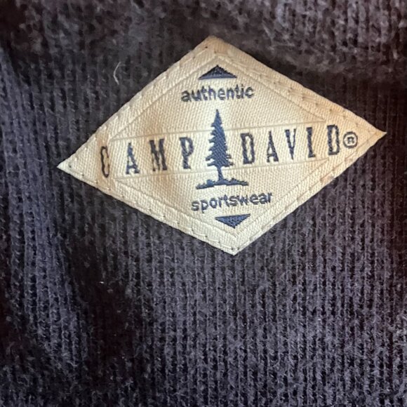 Vintage XL Camp David Sportswear Navy Pullover "Nantucket USA" - Picture 7 of 10